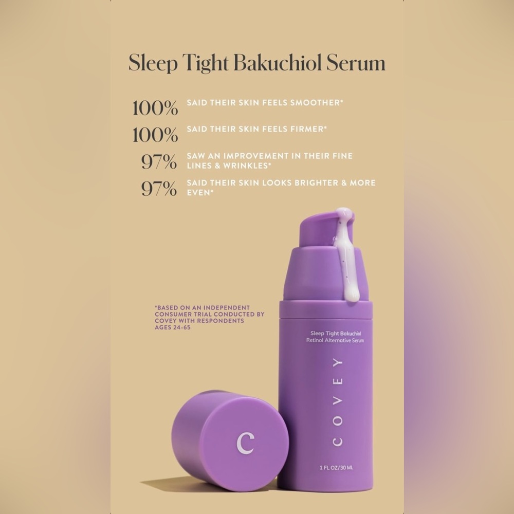 NWT Covey Sleep Tight Bakuchiol Serum